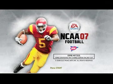 NCAA Football 07 (USA) screen shot title